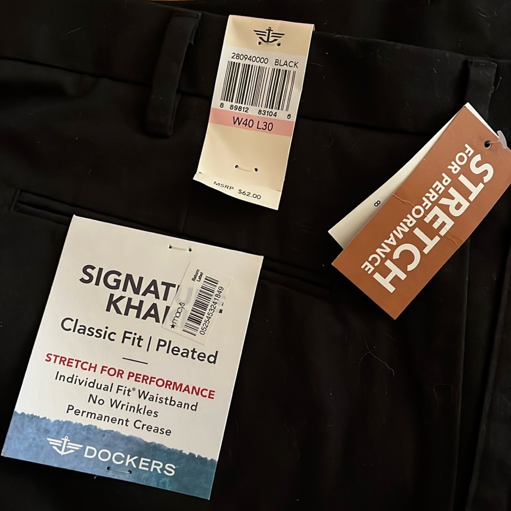 Black suit pants